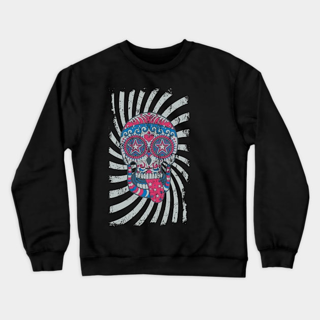 Star Skull Crewneck Sweatshirt by Designious